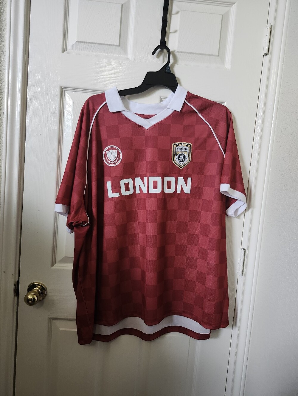 No Boundaries Maroon and White 'London' Soccer Jersey